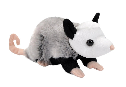 Wild Republic Pocketkins Eco Opossum Stuffed Animal 5 Inches Plush Toy Made from Recycled Materials Eco Friendly