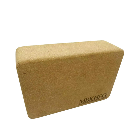 MBKHFLL Cork Yoga Blocks 1 Pack Yoga Blocks Natural Cork High Density Yoga Block with Non Slip Surface Eco-Friendly Yoga Accessories for Women Ideal for Yoga Pilates Stretching