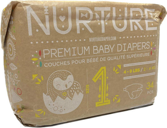 BioBag Diaper Size 1 New Born 4-9 lbs 2-4 Kg / Amazon: Nurture Diapers by BioBag Size 1 (4-9 pounds) 102 Premium Quality Baby Diapers Chemical Free Ultra Absorbent Eco Friendly Hypoallergenic