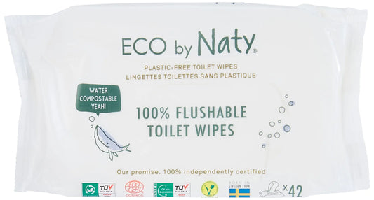 Naty Eco-Sensitive Toddler Wipes - Resealable Top - 42 ct