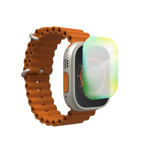 ZAGG InvisibleShield Ultra ECO for Apple Watch Ultra: 49mm Face Eco-Friendly made with plant based materials - edge to edge impact protection – Advanced clarity