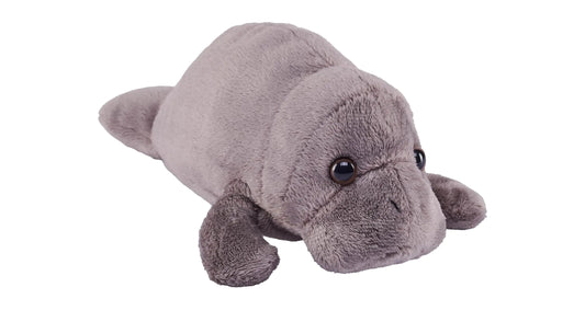 Wild Republic Pocketkins Eco Manatee Stuffed Animal 5 Inches Plush Toy Made from Recycled Materials Eco Friendly