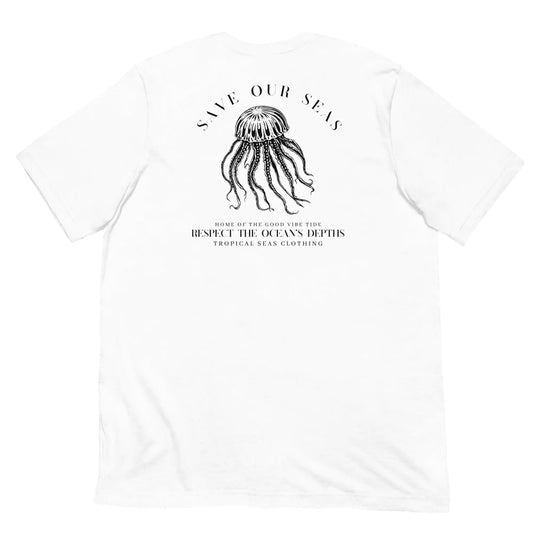 Respect the Depths - Jellyfish staple eco t-shirt