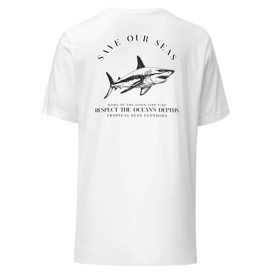 Respect the Depths Shark Silhouette Staple Eco T-shirt