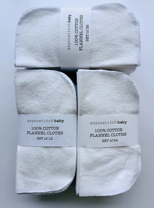 Cloth Baby Wipes. Set of 3 Dozen Wipes. Reusable Cloth Wipes. Baby Shower Gifts Ideas. Eco Friendly. Reusable Cloth Napkin. Reusable Dryer Sheets. White (36 cloths)