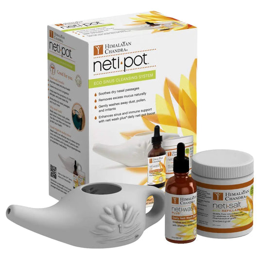 Himalayan Chandra ECO Neti Pot Complete Sinus Cleansing System Starter Kit